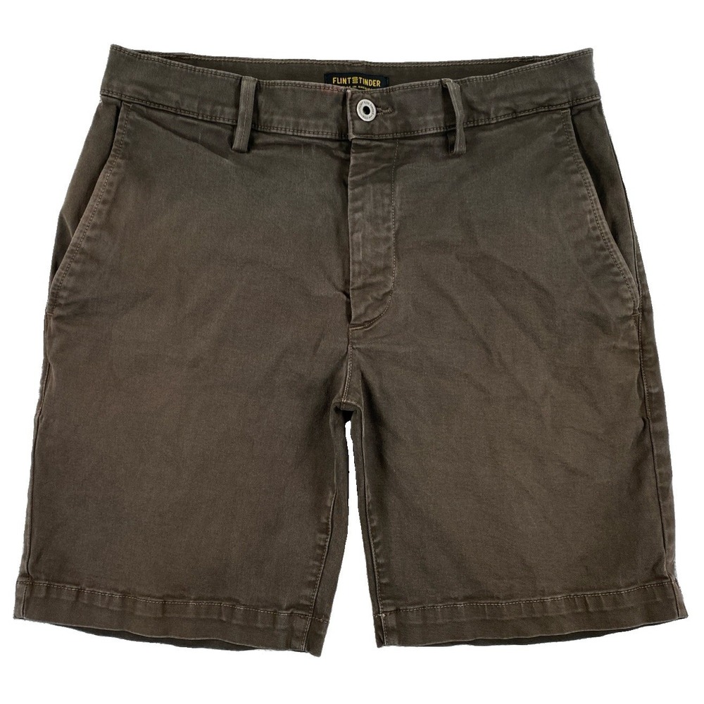 Flint and Tinder Chino Shorts Men's 29 Brown Made In USA